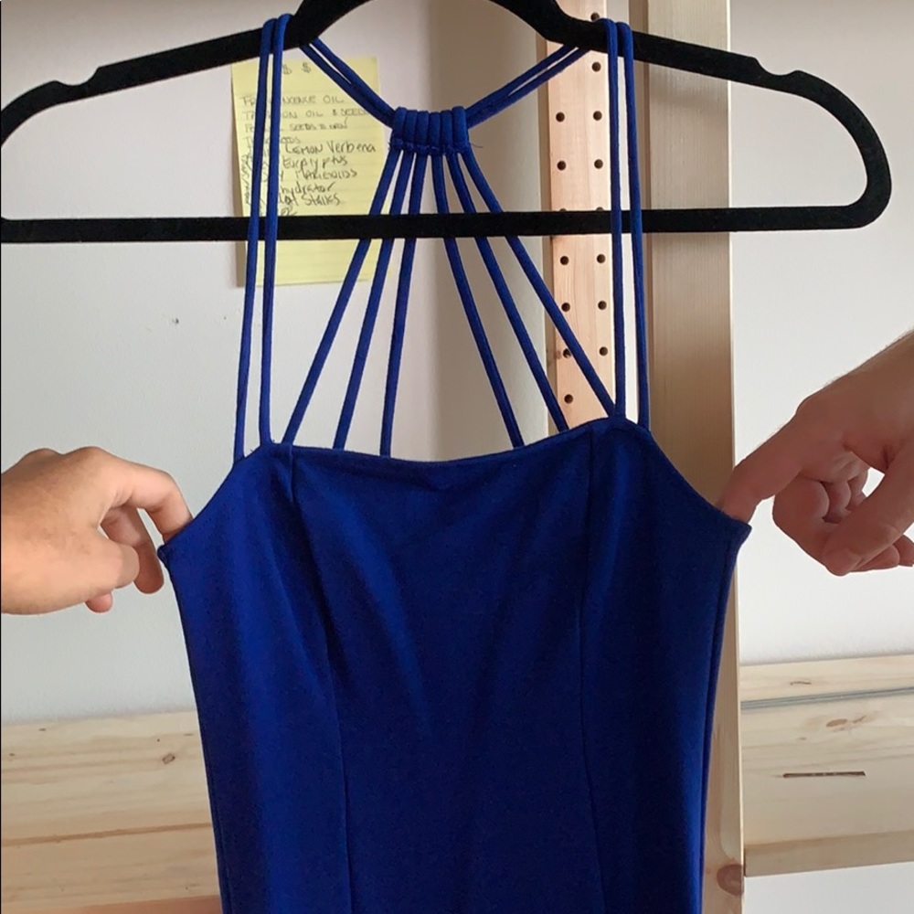 Royal mini dress